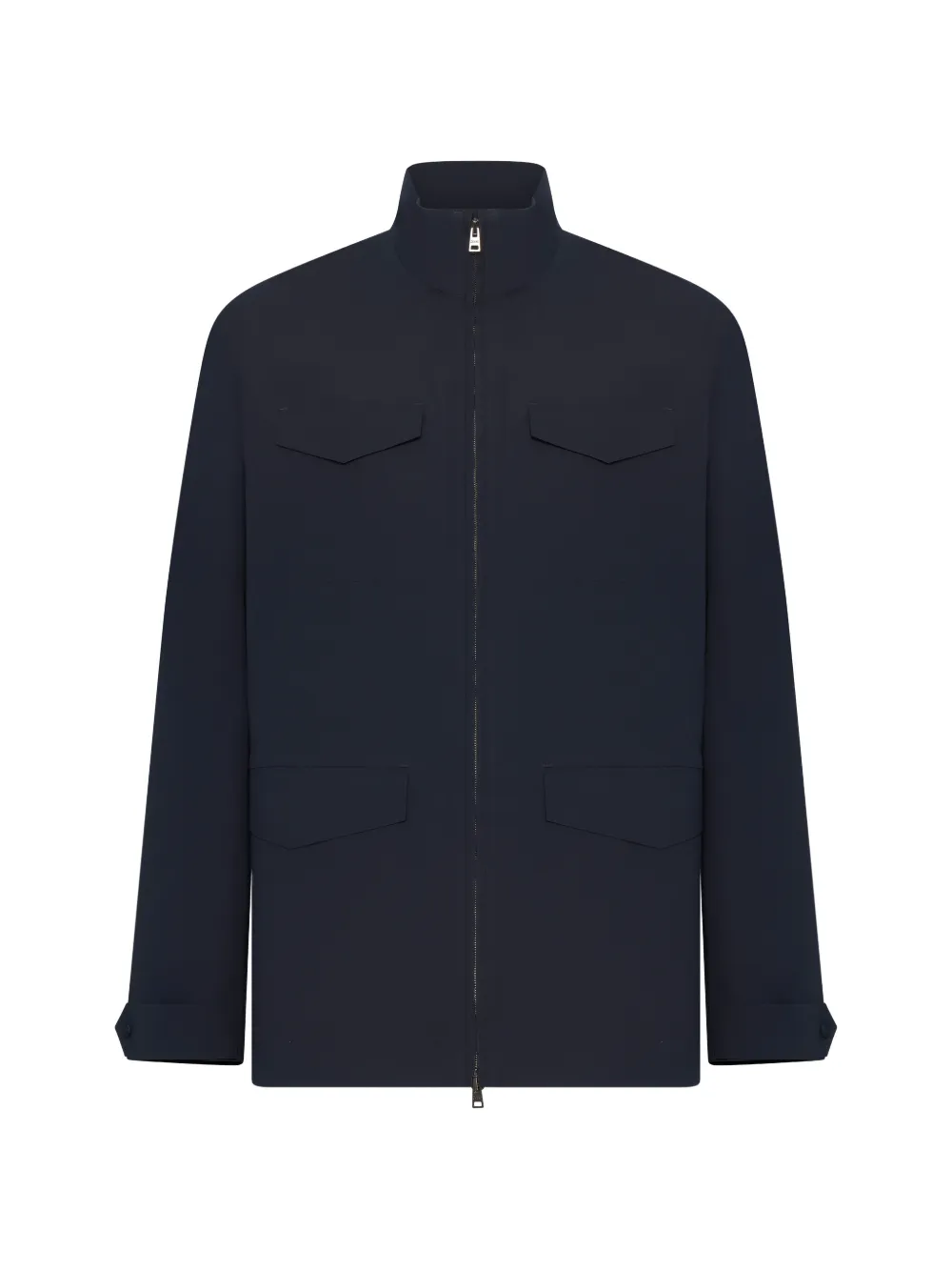 Herno high-neck multi-pocket jacket | Blue | Image 1