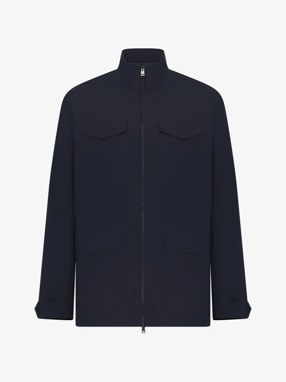 Herno high-neck multi-pocket jacket | Blue | Image 1