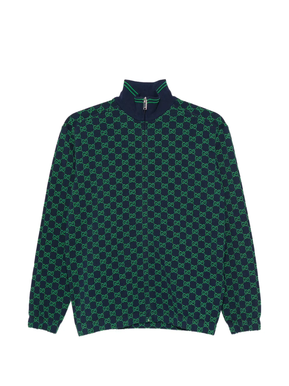 Gucci Kids GG Supreme zip-up cardigan - Blau