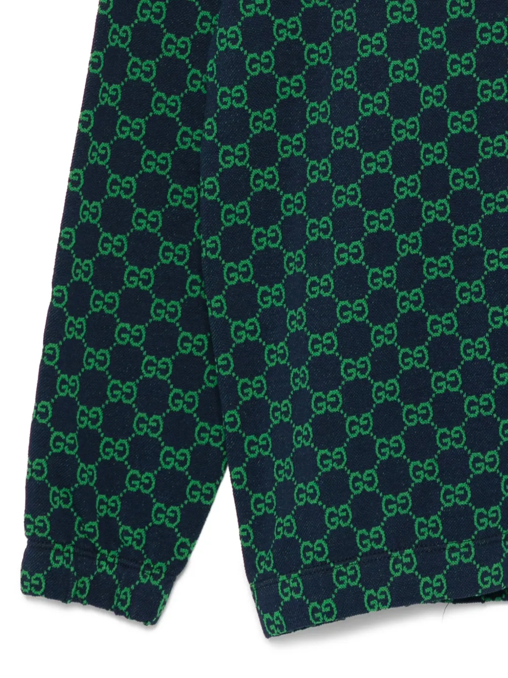 Gucci Kids GG katoenen piqué jack Blauw