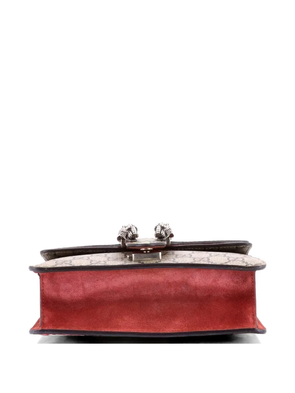 Gucci Pre-owned Dionysus Bag Blooms Print GG Coated Canvas Mini Shoulder Bag in Brown, view 4