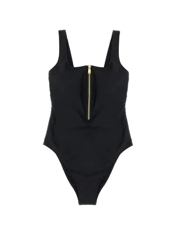 Goldbergh Caviar Square-neck Swimsuit in Black