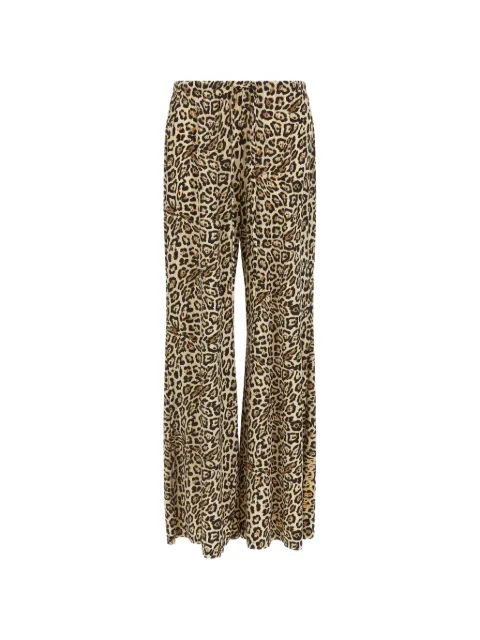 Goldbergh Bianca jaguar-print palazzo pants 