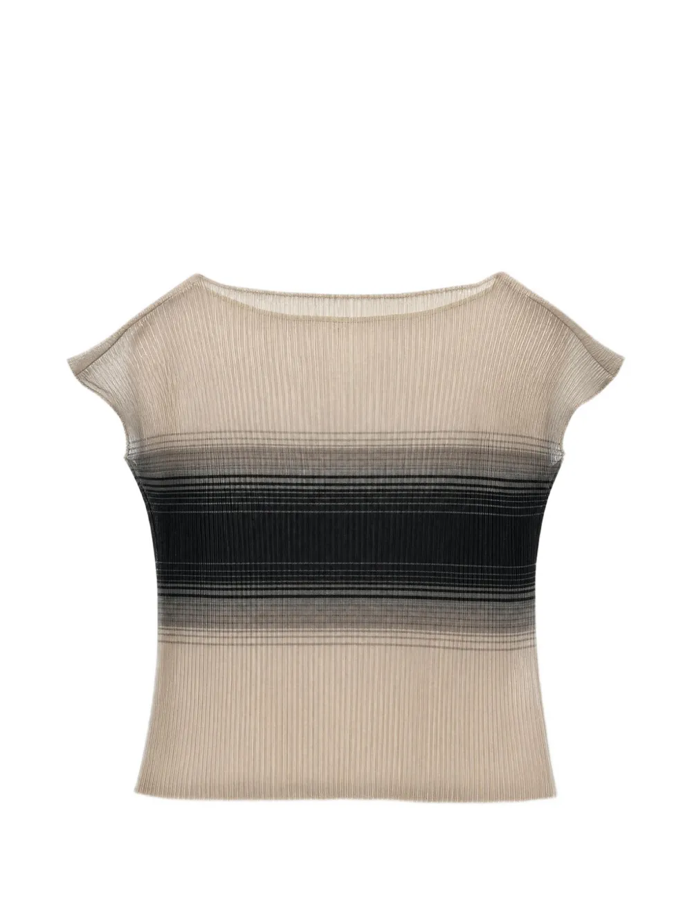 Grace Ling gradient-effect pleated top - Toni neutri