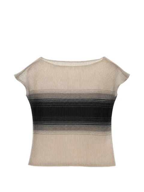Grace Ling top plisado con efecto degradado