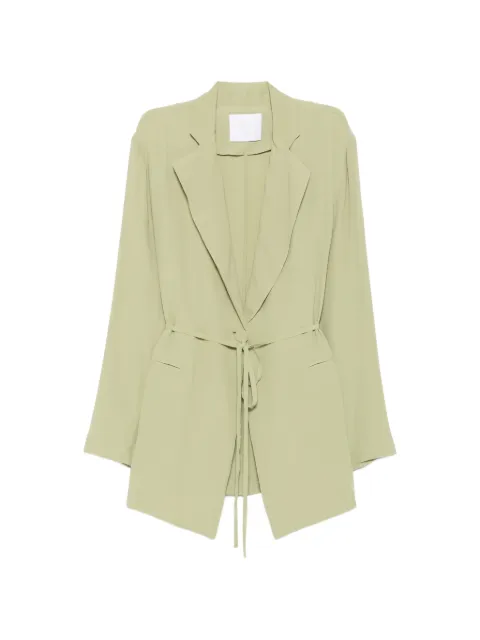 Su belted peak-lapel blazer