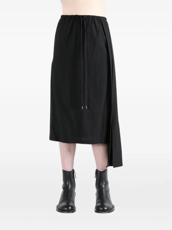 Yohji Yamamoto ドローストリング スカート | ブラック | FARFETCH JP