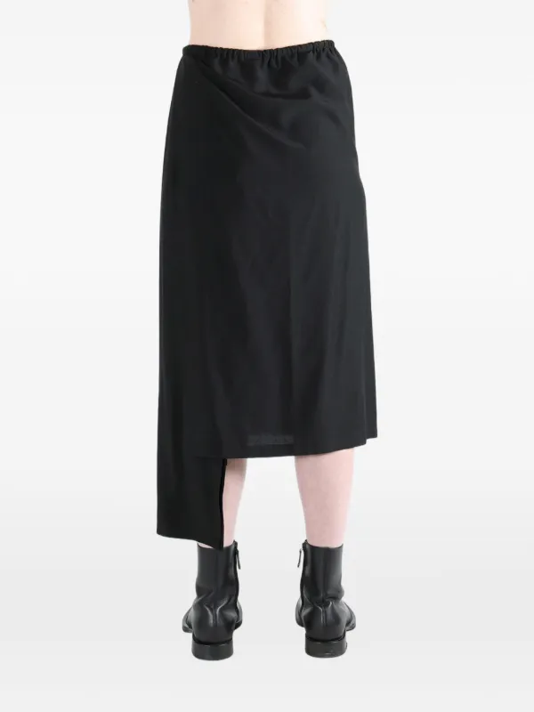Yohji Yamamoto ドローストリング スカート | ブラック | FARFETCH JP