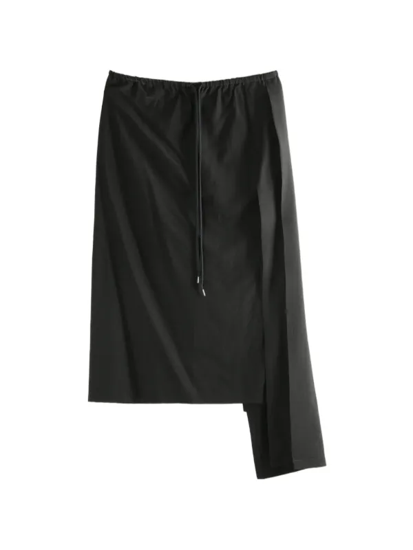 Yohji Yamamoto ドローストリング スカート | ブラック | FARFETCH JP