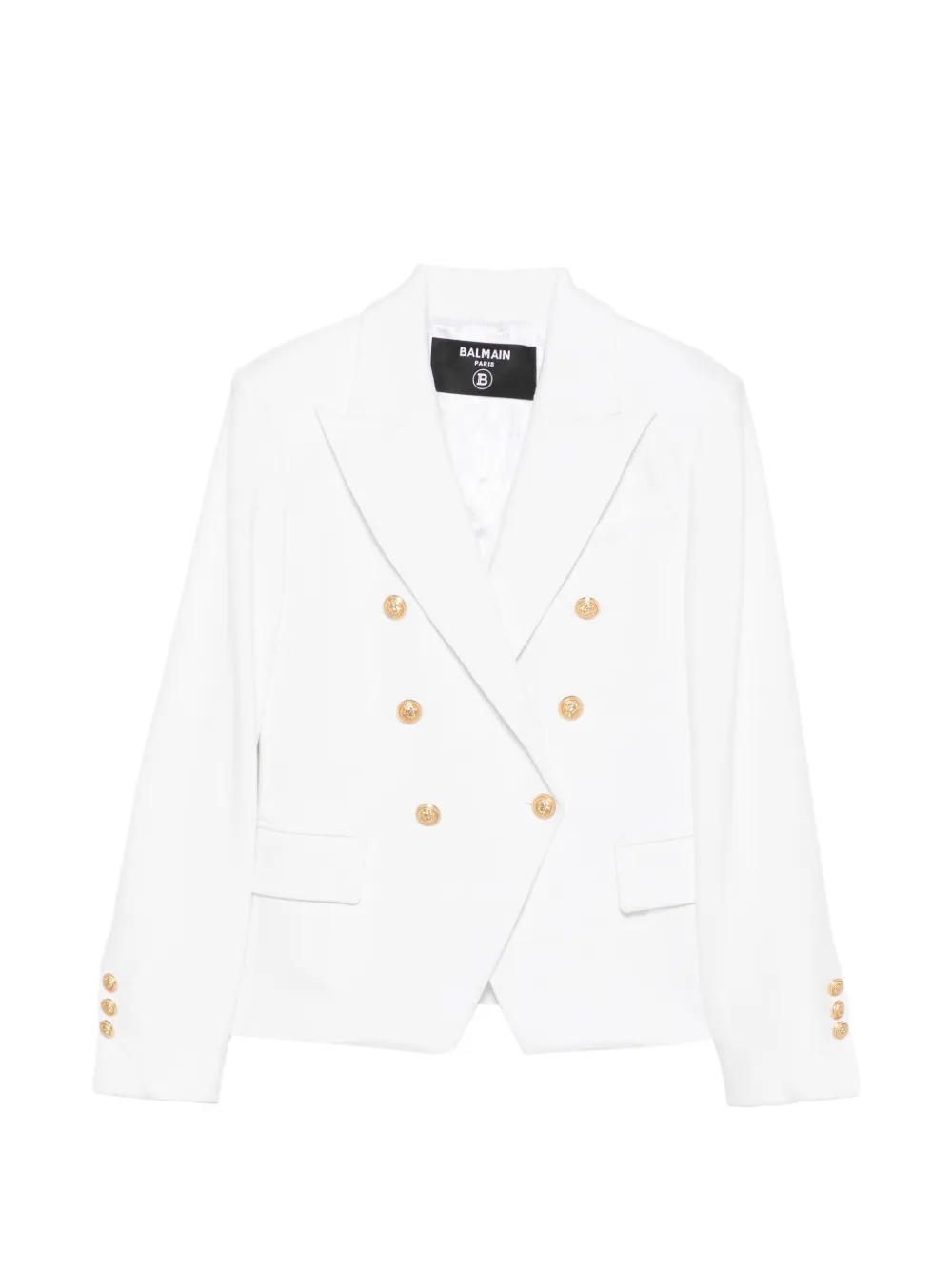 Balmain Kids double-breasted blazer - Weiß
