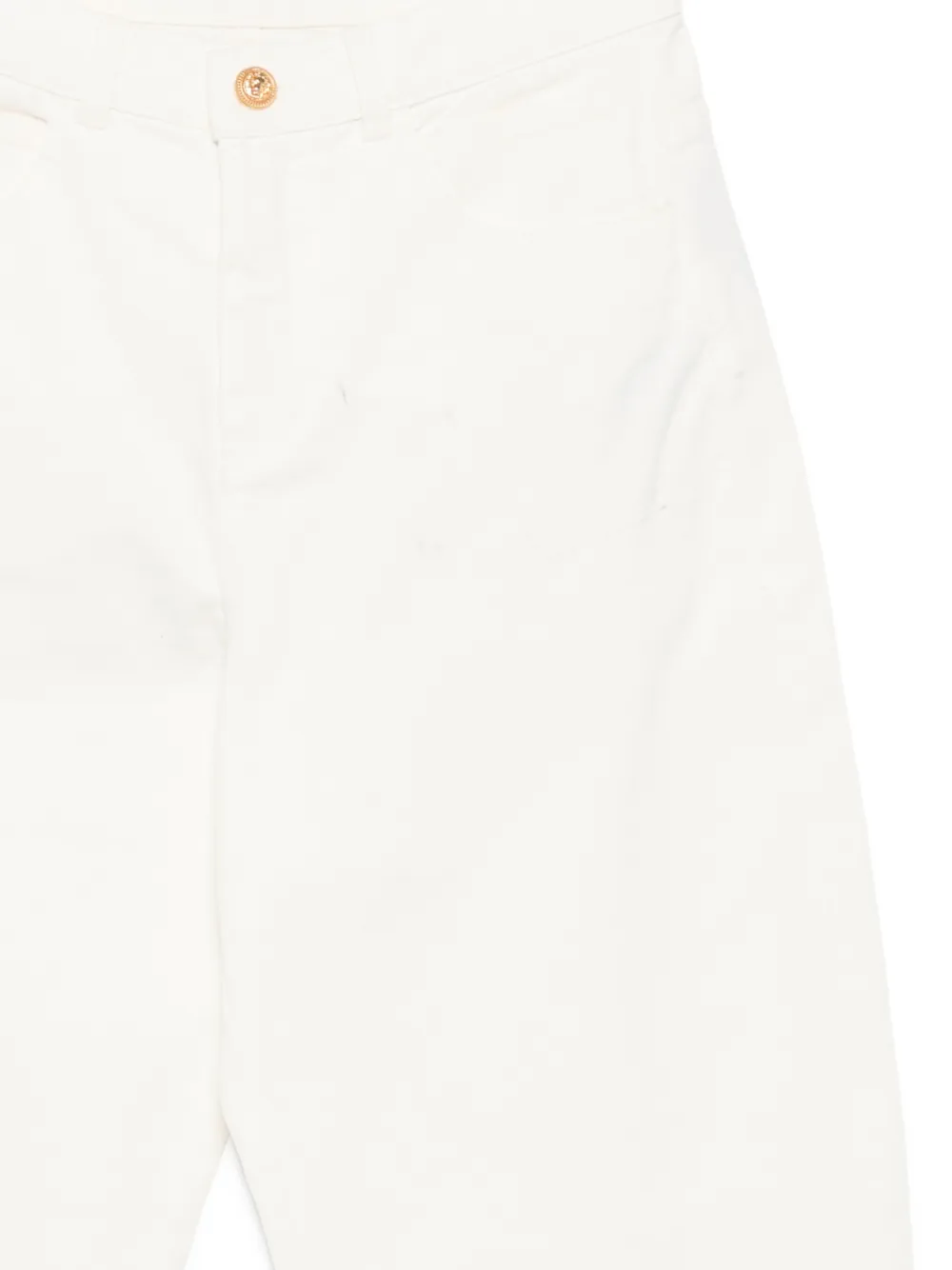 Balmain Kids Jeans met riemlussen Beige