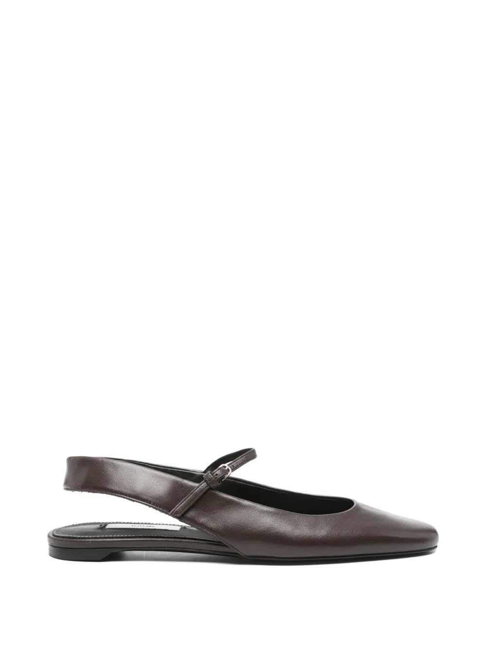 TOTEME strap ballet flats - Marrone