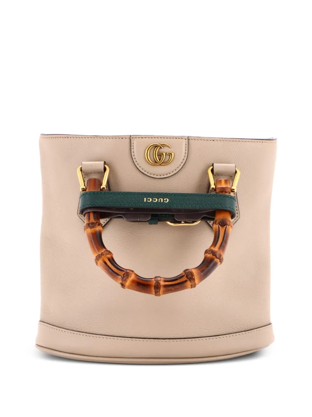 Gucci Pre-Owned Diana Bamboo Handle Round Leather Small tote bag - Toni neutri