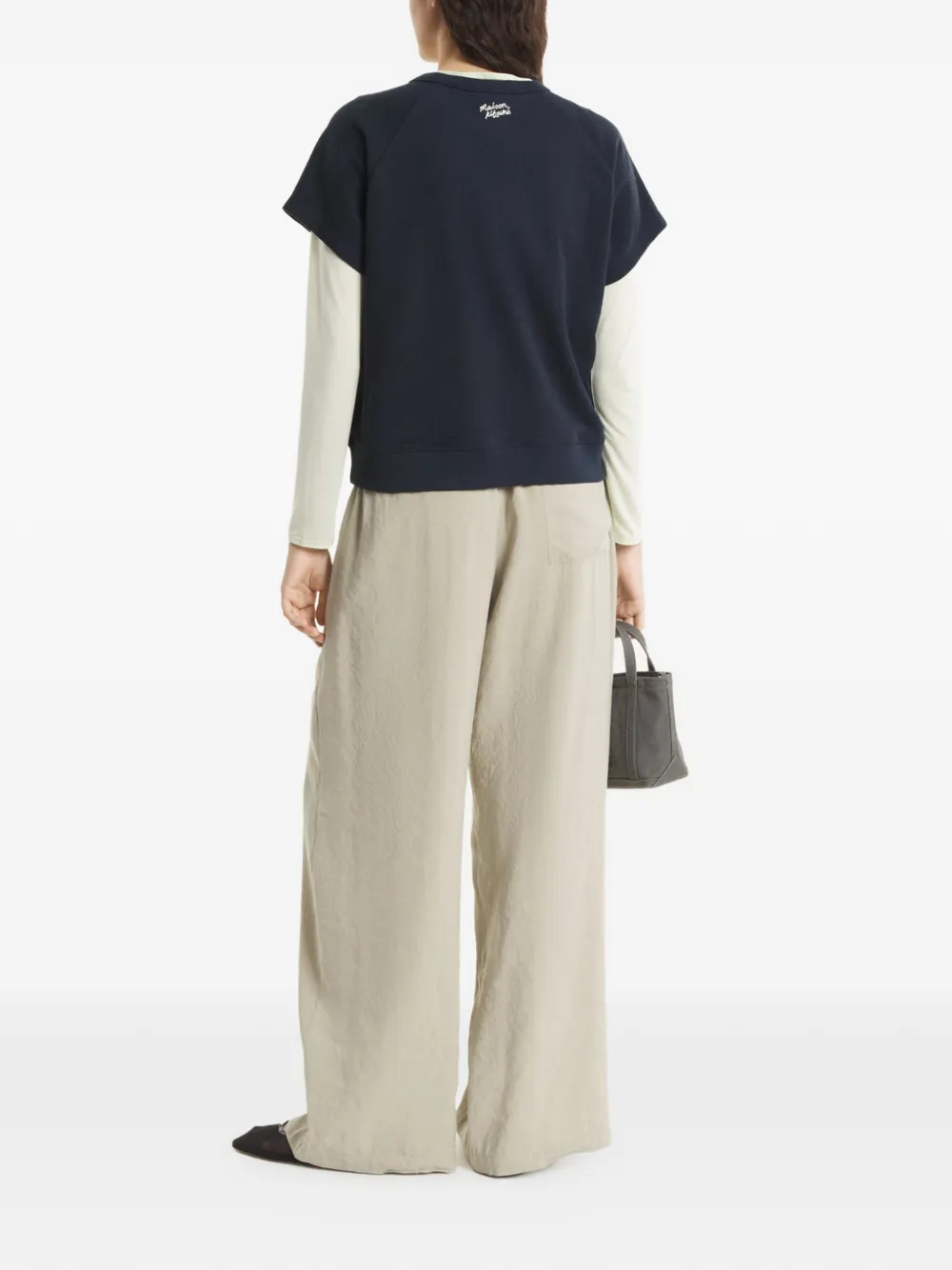 Maison Kitsuné T-shirt met korte mouwen Blauw