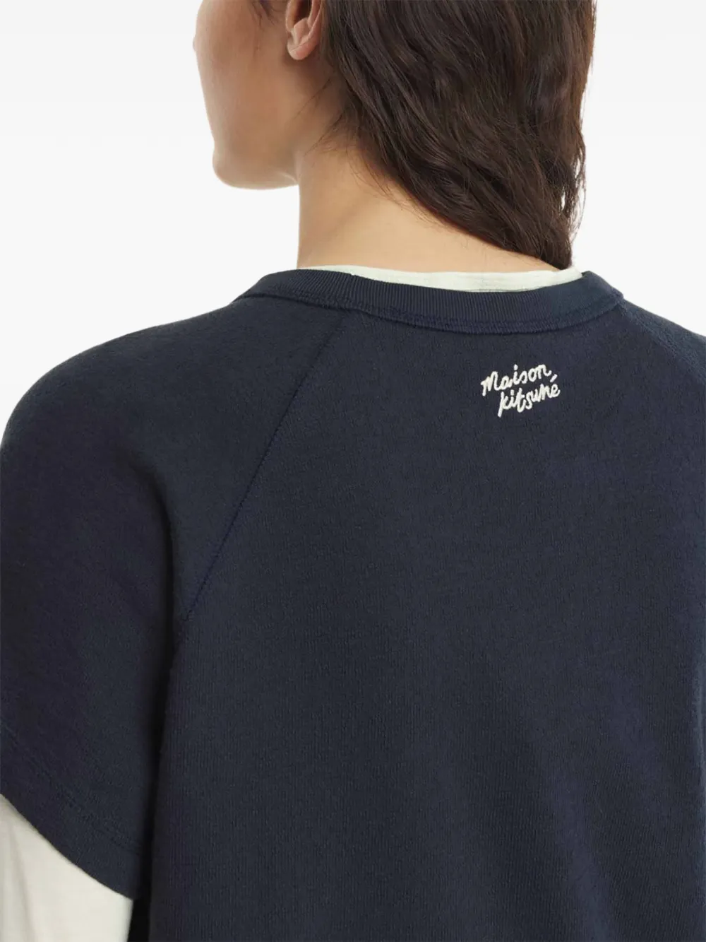 Maison Kitsuné T-shirt met korte mouwen Blauw