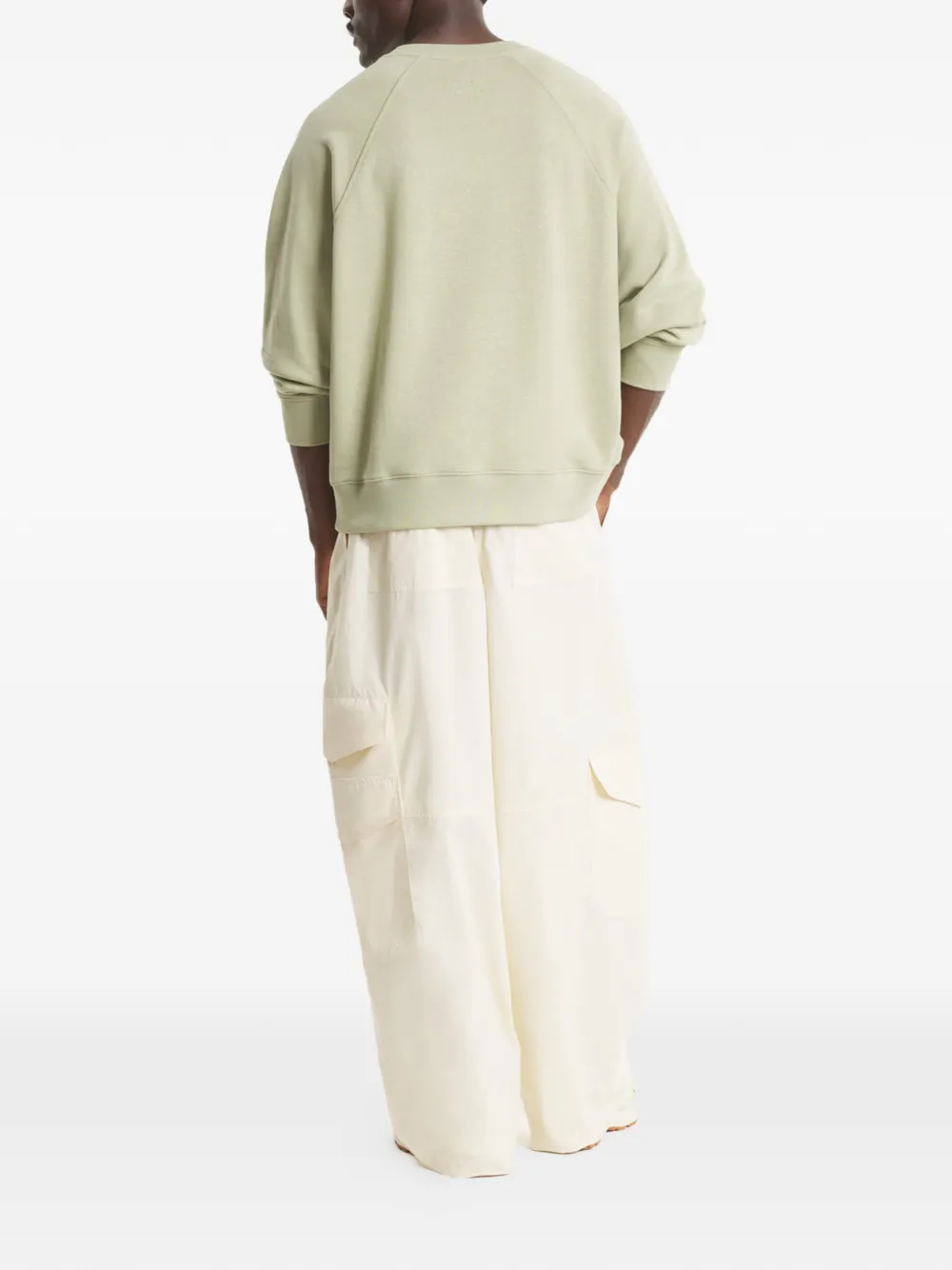 Maison Kitsuné Sweater met ronde hals Groen