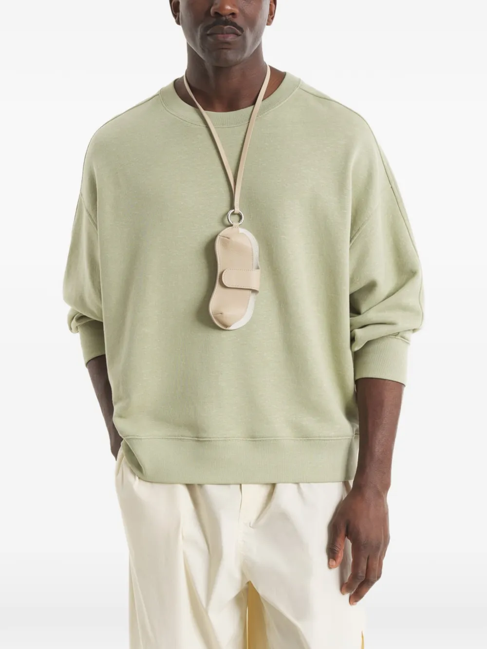 Maison Kitsuné Sweater met ronde hals Groen