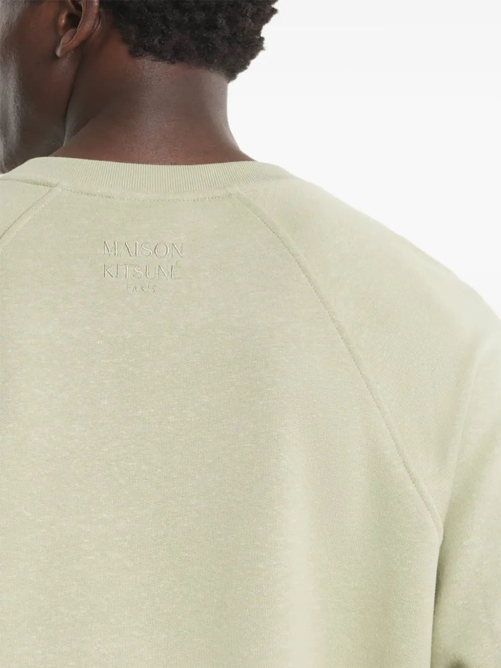Maison Kitsuné Sweater met ronde hals Groen
