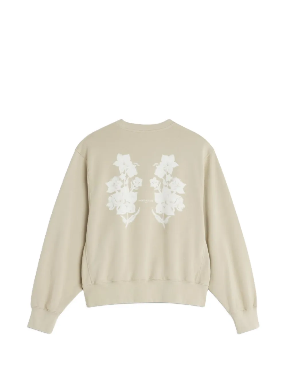 Maison Kitsuné floral-print Sweatshirt | Neutrals | FARFETCH RO