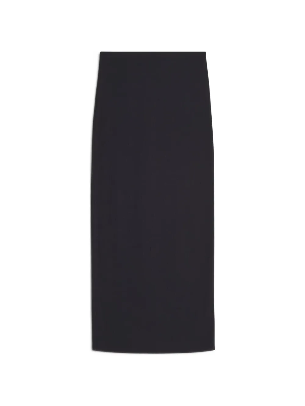 Maison Kitsuné split ribbed skirt - Nero