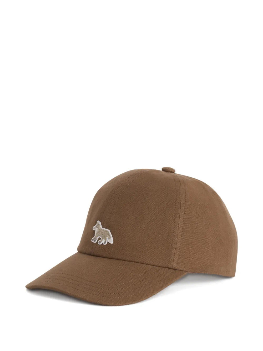 Maison Kitsuné Baby Fox honkbalpet Bruin