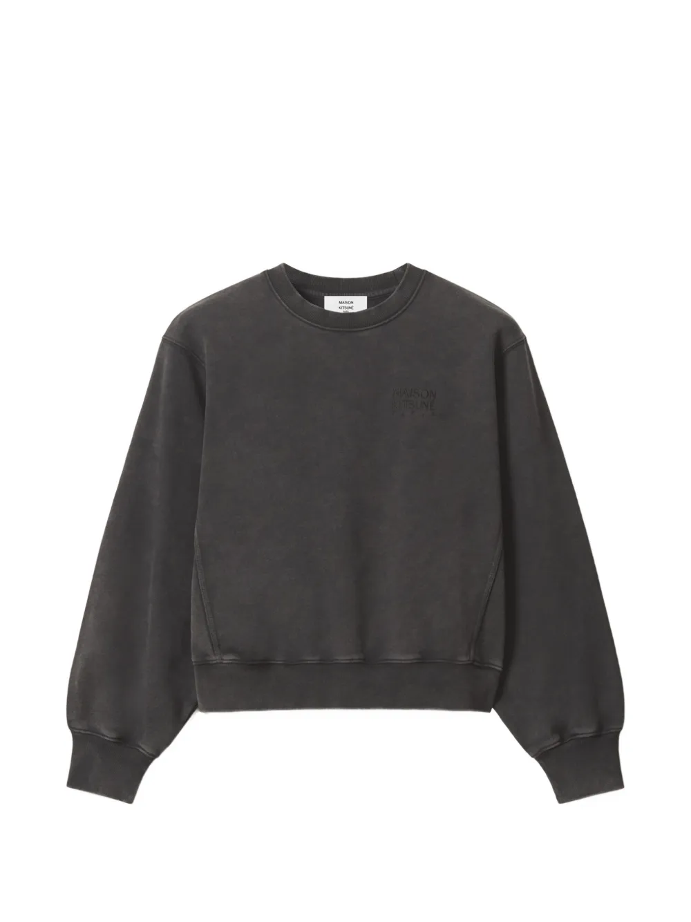 Maison Kitsuné faded logo sweatshirt - Grigio