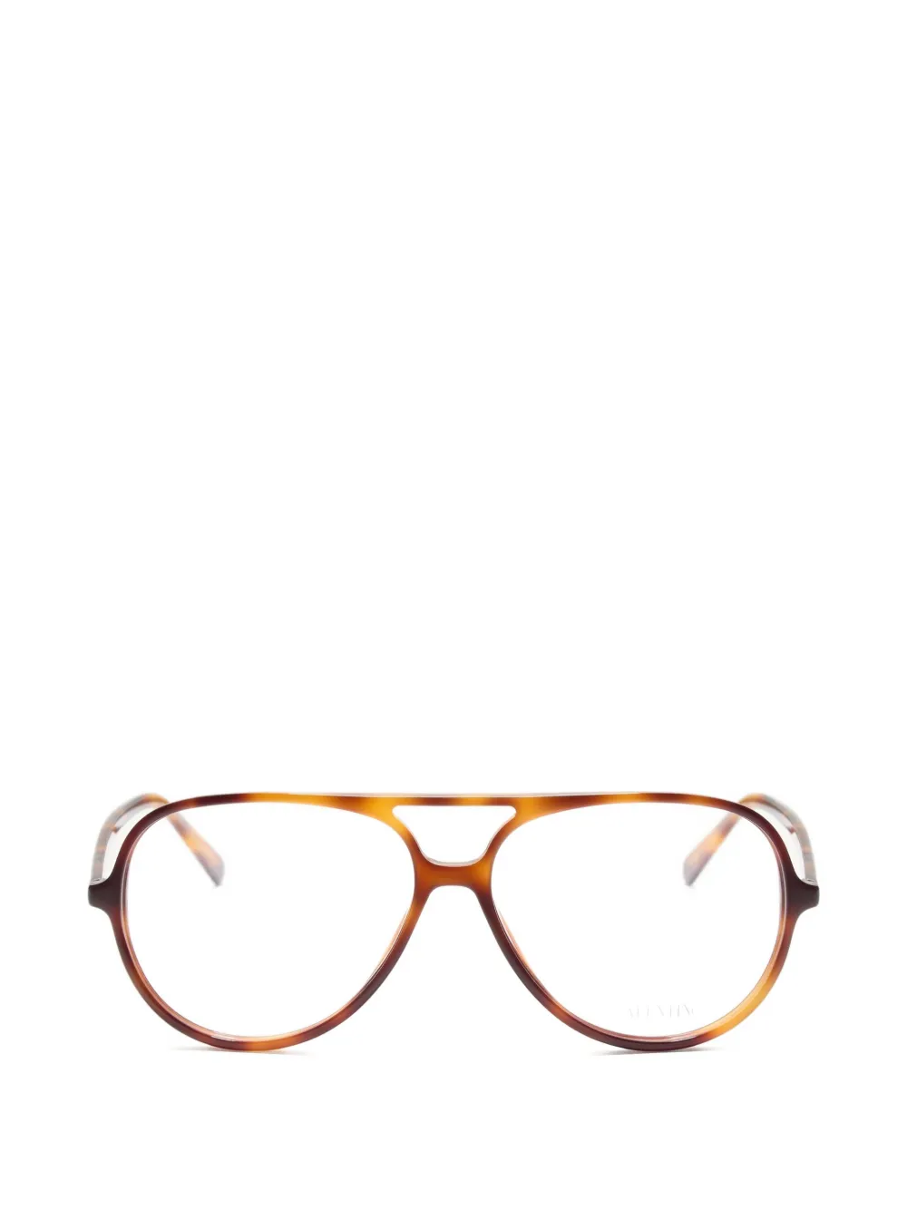 VALENTINO GARAVANI EYEWEAR Occhiali tondi in acetato - Marrone