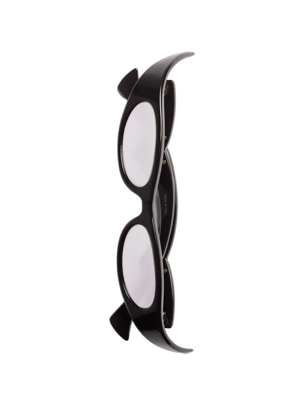 VALENTINO GARAVANI EYEWEAR Acetaat bril met geometrisch montuur Zwart