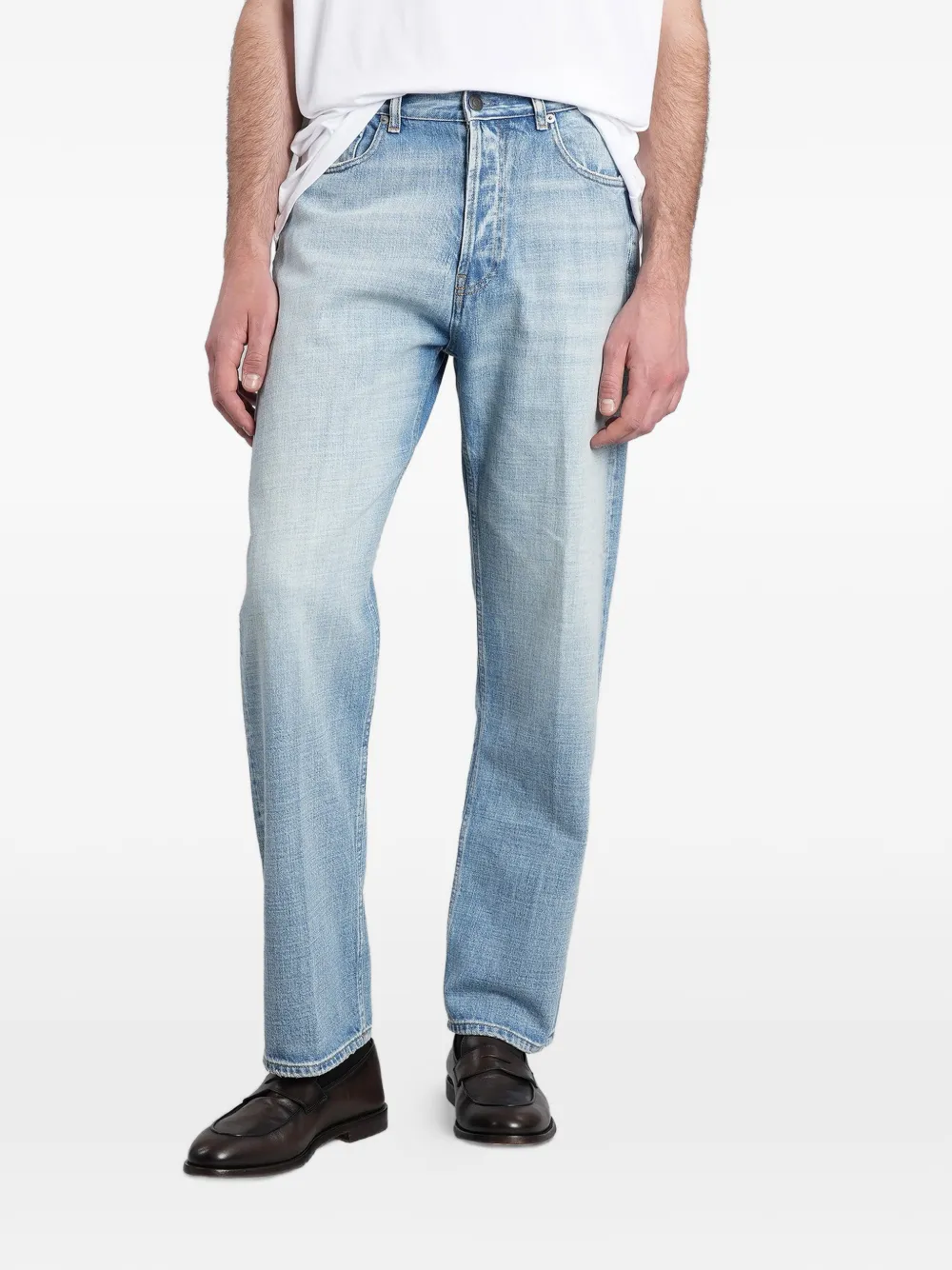 Grifoni faded-effect jeans - Blu