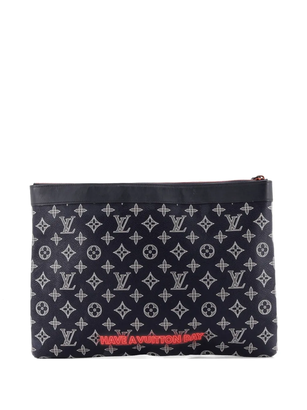  Louis Vuitton Pre-owned Pochette Apollo Limited Edition Upside Down Monogram Ink Gm Clutch Bag - Blue 