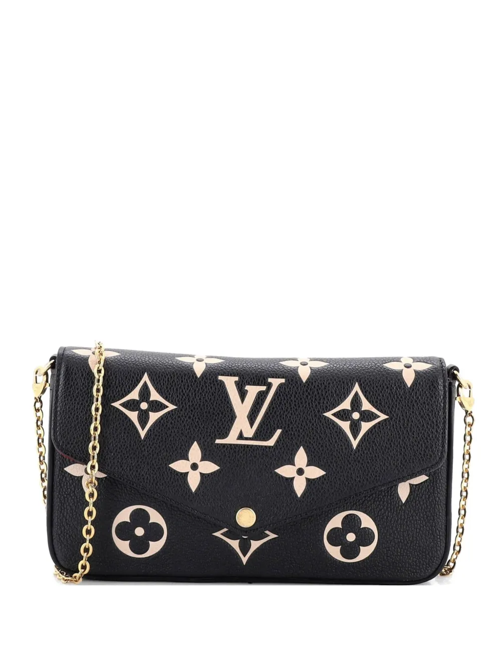 Louis Vuitton Pre-Owned Felicie Pochette Bicolor Monogram Empreinte Giant crossbody bag - Schwarz