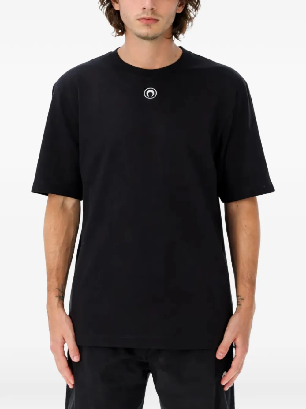 Marine Serre logo T-shirt - Nero
