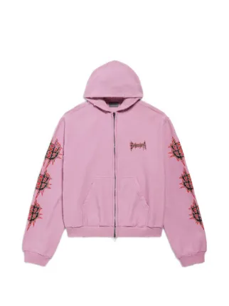 Balenciaga Sacré Cœur グラフィック パーカー | ピンク | FARFETCH JP