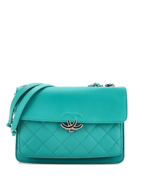 CHANEL Pre-Owned CC Box Flap Bag Quilted Caviar Small shoulder bag