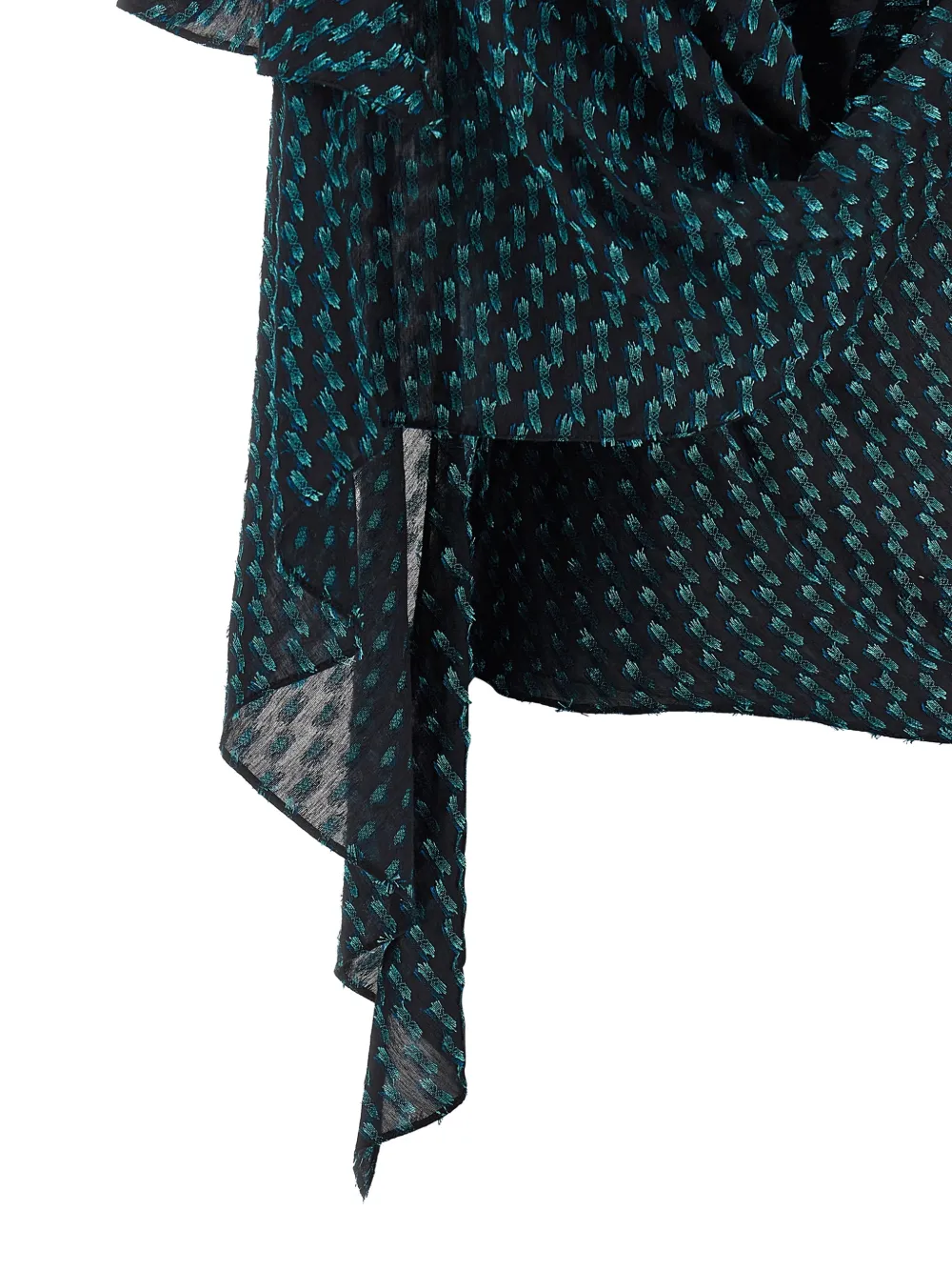 Kiko Kostadinov Plexus gekreukte blouse Blauw