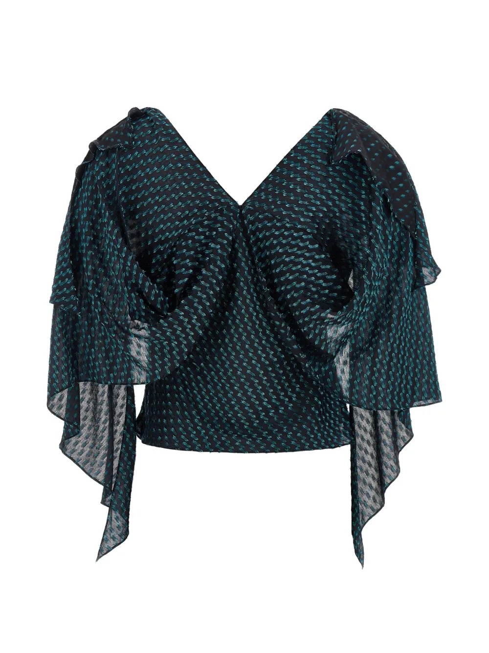 Kiko Kostadinov Plexus gekreukte blouse Blauw
