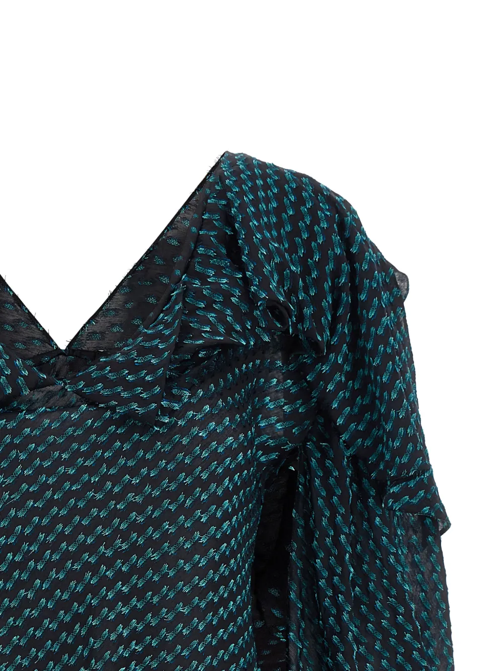 Kiko Kostadinov Plexus gekreukte blouse Blauw