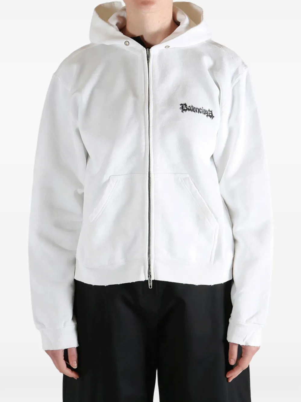 Balenciaga Hoodie met print Wit
