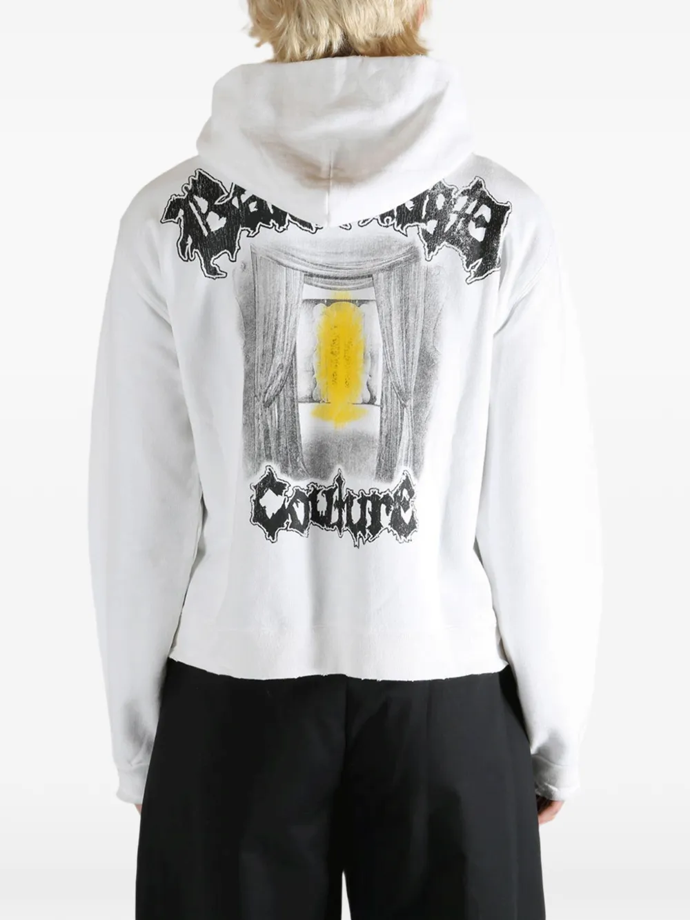 Balenciaga Hoodie met print Wit