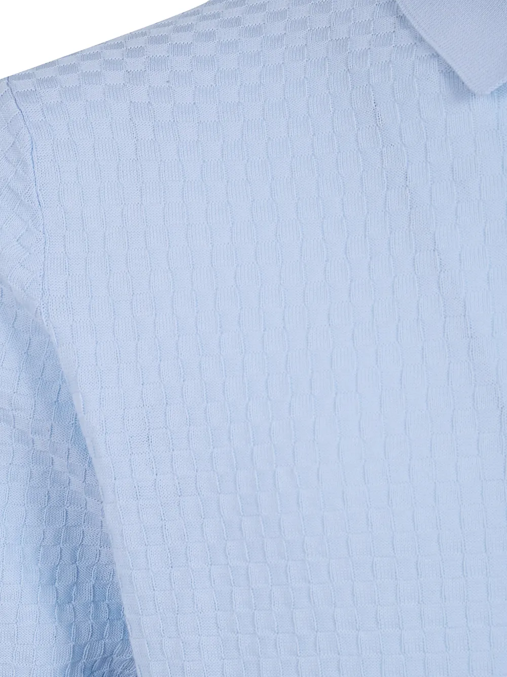 Filippo De Laurentiis Poloshirt met wafelpatroon Blauw