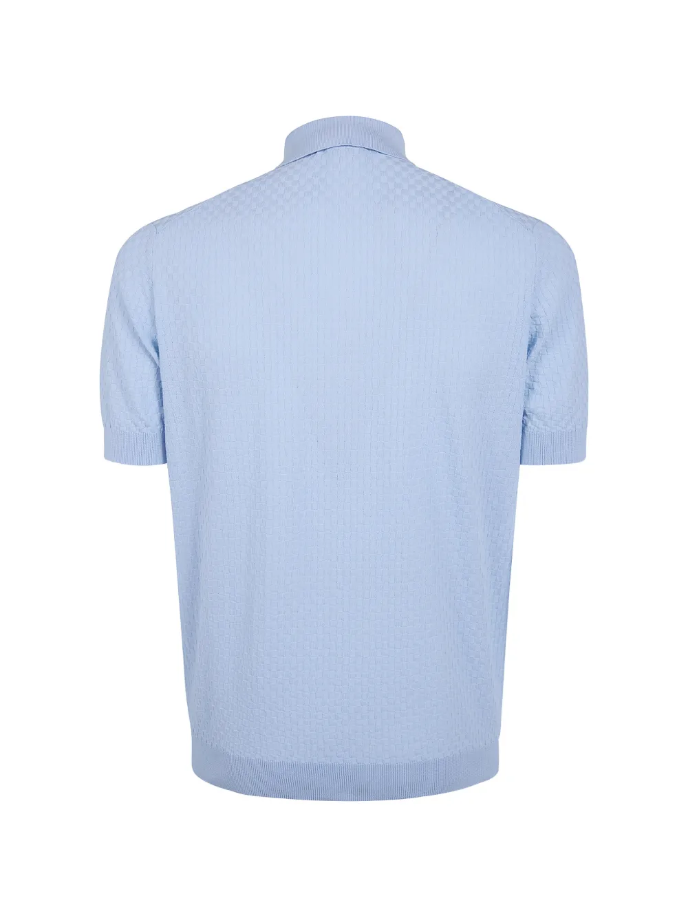 Filippo De Laurentiis Poloshirt met wafelpatroon Blauw