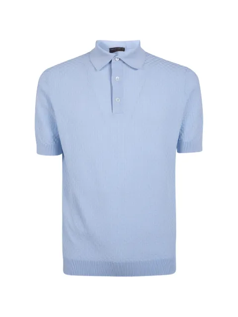 Filippo De Laurentiis waffle-knit polo shirt