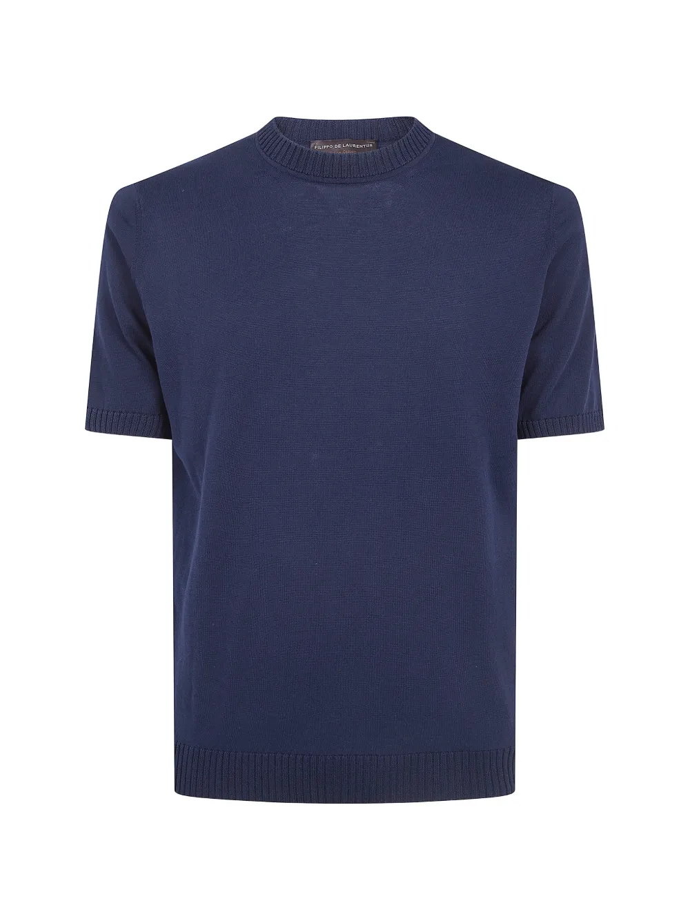Filippo De Laurentiis fine-knit t-shirt - Blu