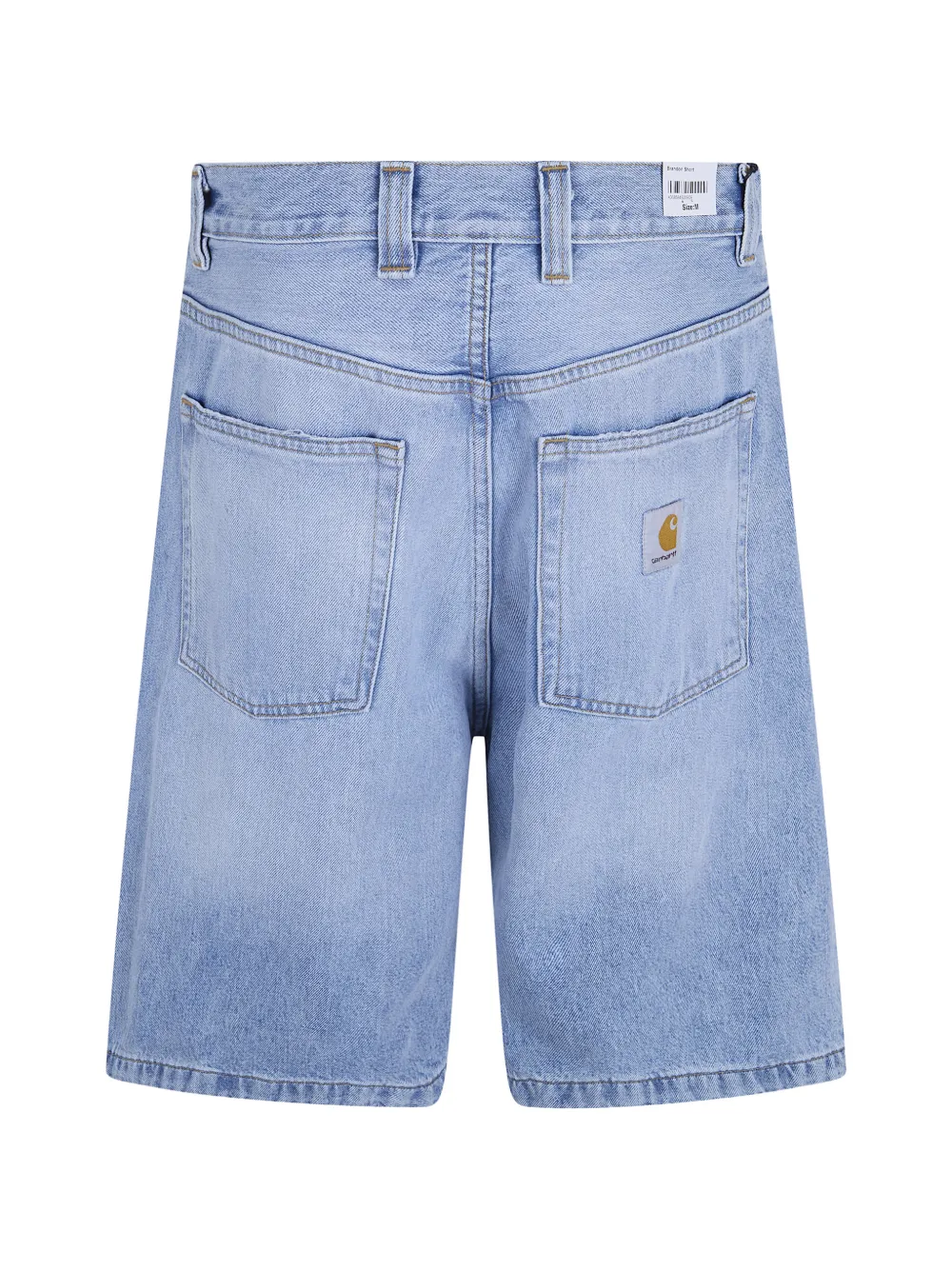 Carhartt WIP Brandon gebleekte denim shorts Blauw