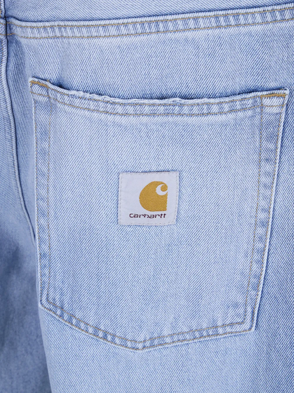 Carhartt WIP Brandon gebleekte denim shorts Blauw