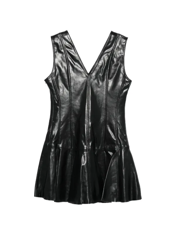 ganni a line dress Ganni Black Cotton A-line Dress
