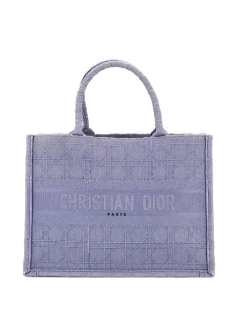 Christian Dior Pre-Owned Book Cannage Embroidered Canvas Medium tote bag