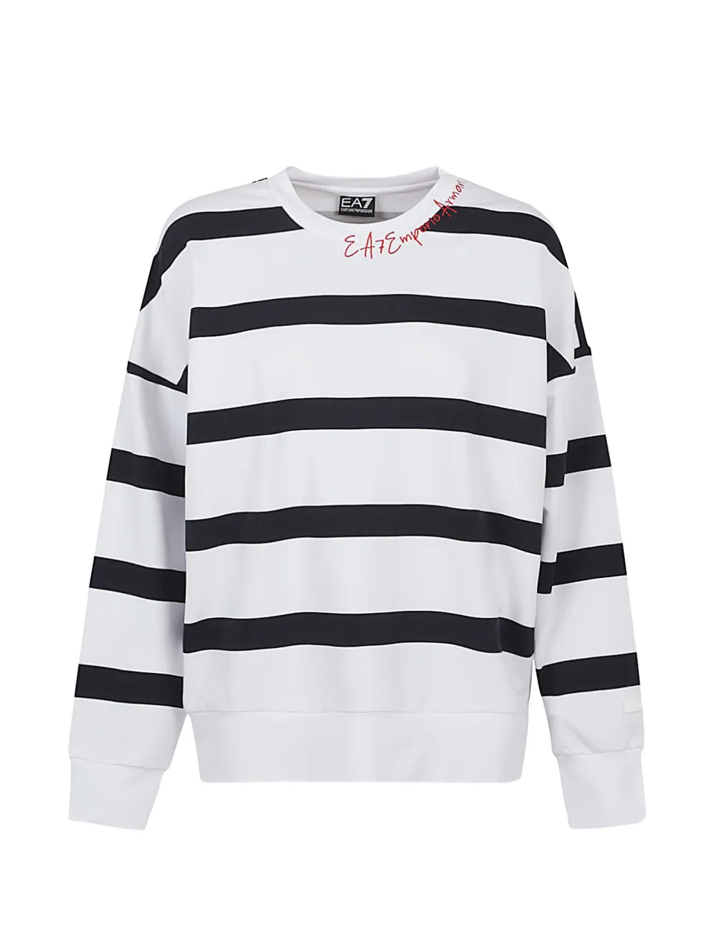 Ea7 Emporio Armani striped clothing sweater - Bianco