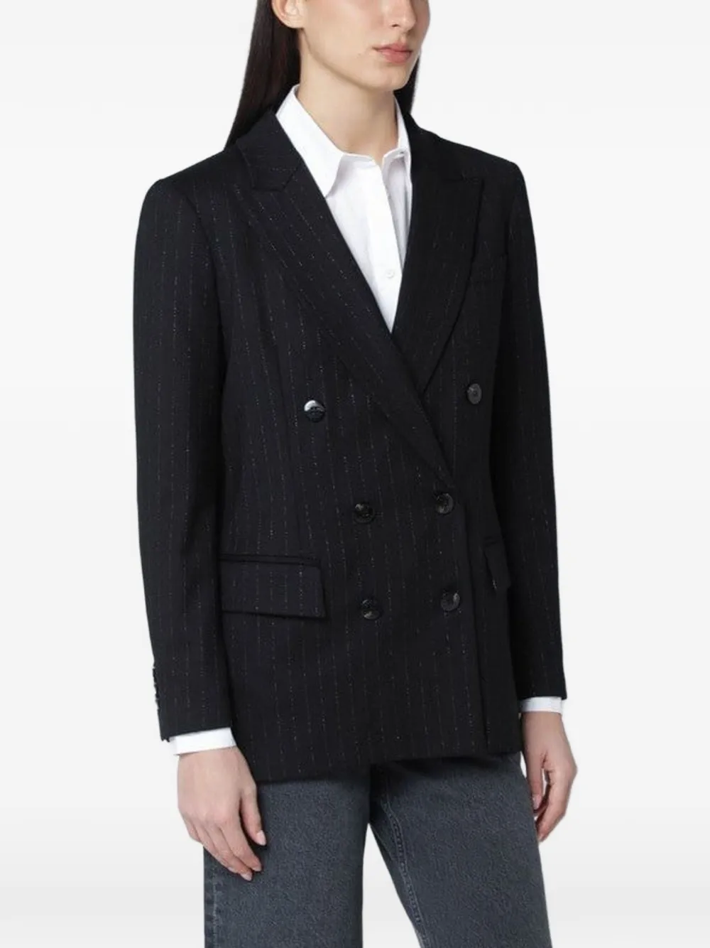 VITOVI Victory pinstripe double-breasted blazer