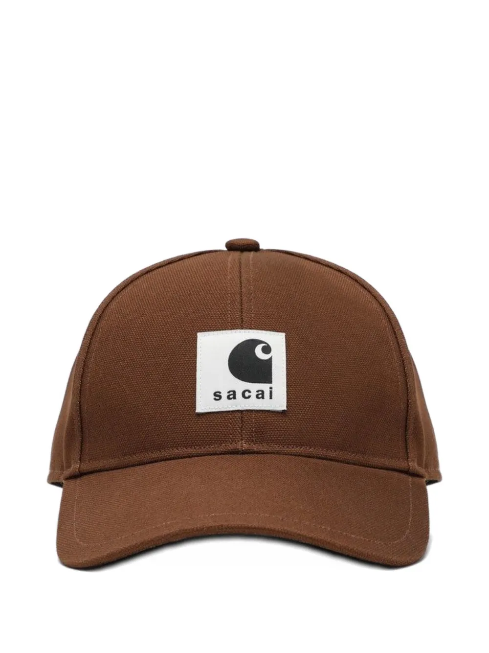 Carhartt WIP x Sacai logo patch baseball cap - Marrone